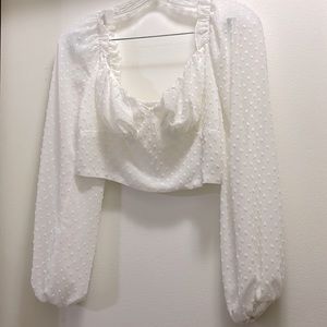 Long sleeve crop top